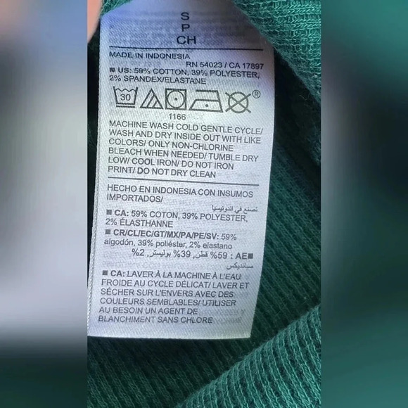 Old Navy, Size S, Long Sleeve Waffle-Knit Pajama Top - Picture 5 of 5